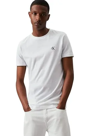 Calvin Klein Jeans Homme CK ESSENTIAL SLIM TEE, Bright White, M