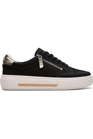 Clarks Premium Femme Hollyhock Zip, Noir/Nubuck, 40 EU