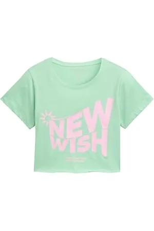 TOM TAILOR 1046330 T-Shirt, 38249-Light Garden Green, 164 Fille