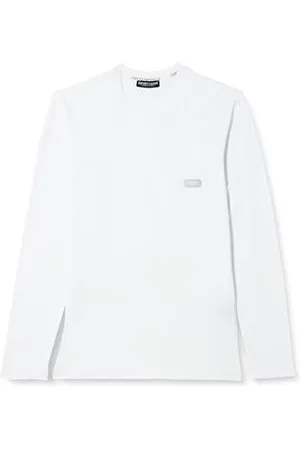 Emporio Armani Shirt pour Homme avec Logo Shiny, Blanc, XL