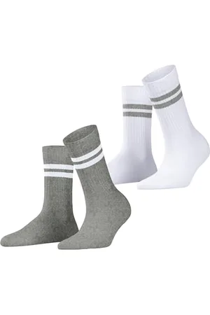 ESPRIT Tennis Stripe Multipack W So coton fantaisie lot de 2 paires, Chaussettes Femme, , 35-38