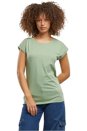 Build Your Brand Ladies Extended Shoulder Tee T-Shirt, , XL Femmes