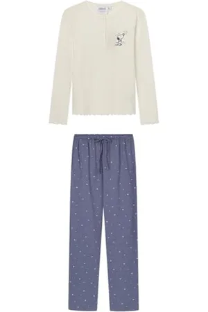 Women secret Pijama Largo Wish Pyjama, Blanco, L Femme
