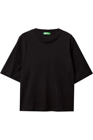 Benetton T- Shirt 3bl0e17g5, Noir 100, XXS Femme