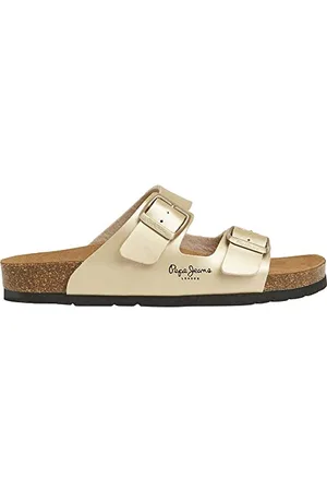 Pepe Jeans Femme Oban Classic W Sandale, Yellow (Golden), 40 EU