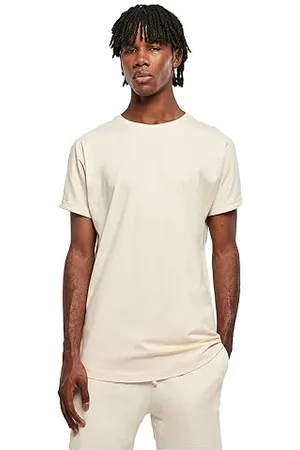 Urban classics Long Shaped Turnup Tee T-Shirt, , S Homme