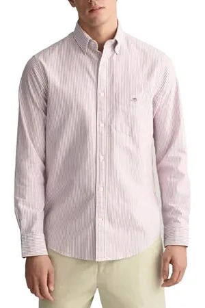 GANT Reg Oxford Banker T-Shirt à Rayures Chemise à Bouton Bas, , XL Homme