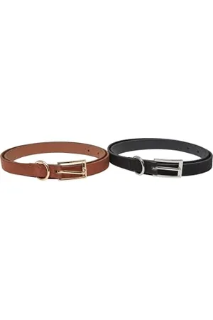 Urban classics Tb7214-slim Synthetic Velour Leather Belt 2-Pack Ceinture, , L/XL Femmes