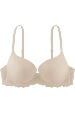 Dorina Claire - Soutien-Gorge Demi Super Push-Up pour Femme, avec Armatures, Microfibre Douce avec Détails en Dentelle, Bretelles Réglables pour Un Soutien et Un Effet Remontant