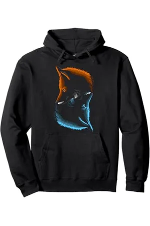 Fox Renard Ying Yang Sweat à Capuche
