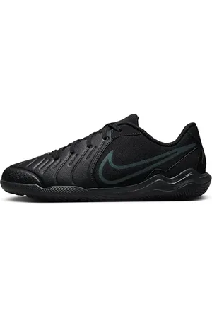 Nike Jr Legend 10 Academy IC Soccer Shoe, Black/Black-Deep Jungle, 33.5 EU