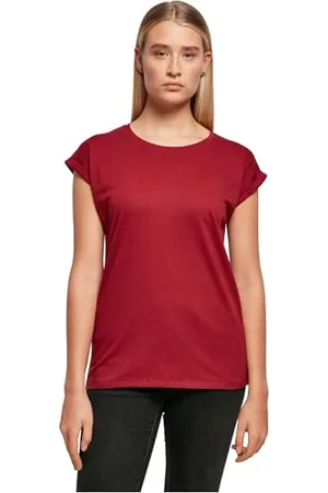 Build Your Brand Ladies Extended Shoulder Tee T-Shirt, , S Femmes