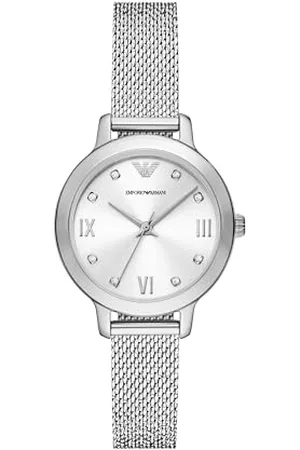Emporio Armani Montre à trois aiguilles, en acier inoxydable, pour femme, AR11584