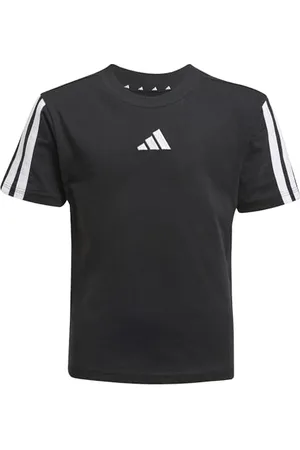 adidas Mixte Enfant Essentials 3 Stripes Sleeve T-Shirt, , 5-6 Years