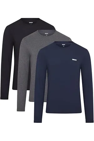 DKNY Haut à Manches Longues pour Homme Coupe ajustée T-Shirt