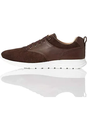 FIND FIND Hybrid Suede, Sneakers Basses homme, Marron (Brown Brown), 45 EU