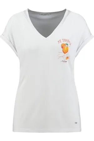 Key Largo KEYLARGO WT Cocktail V-Neck T-Shirt, Blanc (1000), M Femmes