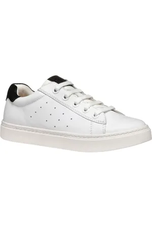 Geox J NASHIK Boy A Basket, White/Black, 38 EU