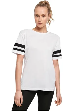 Build Your Brand Stripe Short Sleeve Crew Neck T-shirt L
