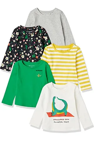 Amazon T-Shirts à Manches Longues Fille, Lot de 5, , 2 ans