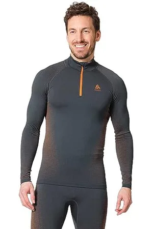 Odlo Homme T-shirt à manches longues avec fermeture éclair PERFORMANCE WARM ECO