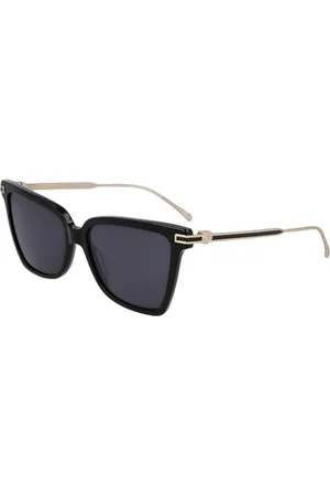 Salvatore Ferragamo SF2036S Sunglasses, Black, 56 Unisex