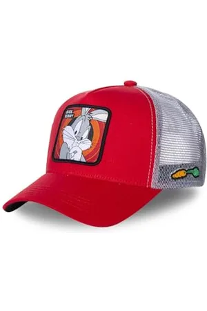 Capslab Casquette Enfant Looney Tunes, Casquette Trucker Bugs Bunny, Ajustable et Originale, , Gris, Taille TU