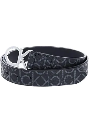 Calvin Klein Femme Ceinture, Simili cuir, Noir Mono, 100 (Taille fabricant : 85)