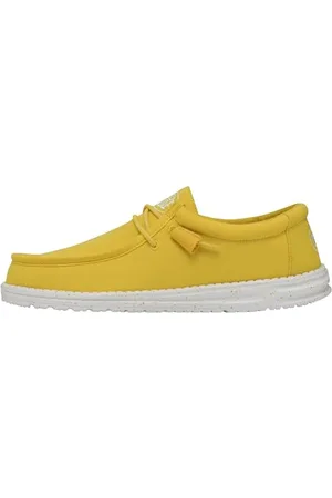 Hey dude Homme Wally Slub Canvas MOC Toe Shoes, , 40 EU