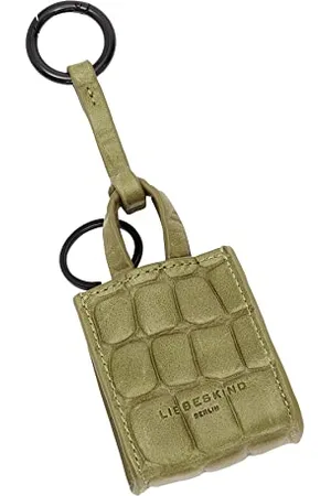 liebeskind Pendentif Sac Papier Croco Cireux Femme Princesse Vert-7708 No Assignment, Cuir, Pas de gemme