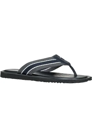 Geox Homme U ERICE B Sandale à glissière, Navy/Dark Grey, 45 EU