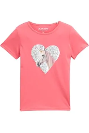 TOM TAILOR 1046239 T-Shirt, 32123-Pink Dream, 104-110 Fille