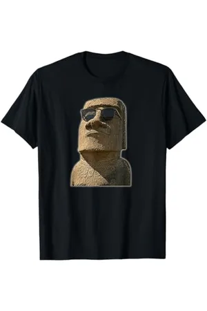 Buy Cool Shirts MOAI Île de Pâques avec lunettes de soleil T-Shirt