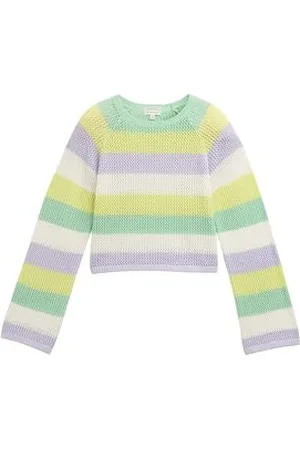 TOM TAILOR 1046341 Pull-Over, 37815-Bandes adhésives colorées au Crochet, 176 Fille
