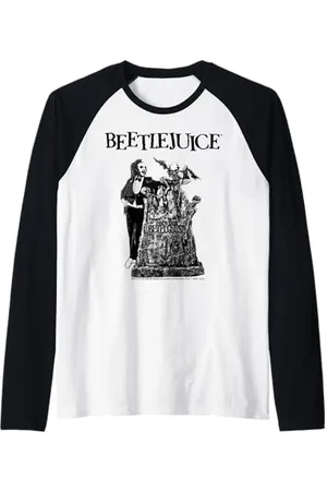 BEETLEJUICE Movie Art gothique classique Manche Raglan