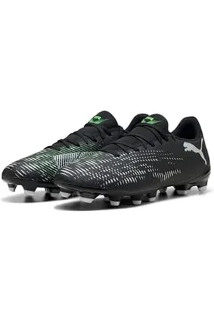 PUMA Mixte Future 8 Play FG/AG Chaussure de Football, Black Silver-Fluo Green, 44.5 EU
