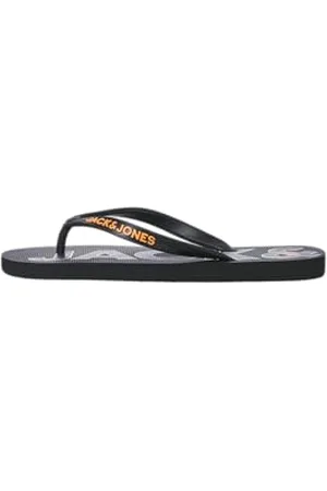JACK & JONES Tongs pour homme avec logo Jfwlogo Palm Print, , 44/45 EU