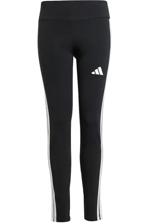adidas Fille Essentials Leggings, Black/White, 7-8 Years