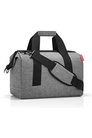 Reisenthel Allrounder M - Un Sac Type Sacoche Docteur avec Grande Ouverture à arceaux, Ouverture avec Fermeture zippée, 6 Compartiments intérieurs, 2 poignées, en Twist Silver