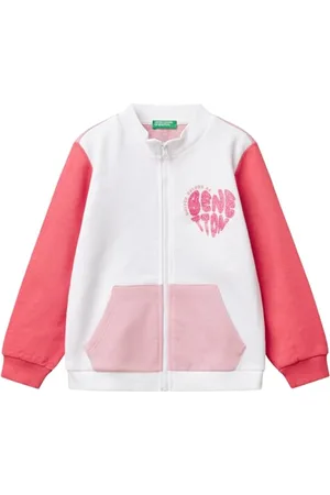 Benetton Giacca M/L 3j70g503n Sweat sans Capuche, , 4 Ans Filles et Filles