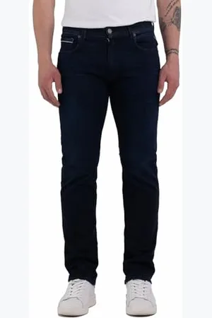 Replay Jeans Grover Straight-Fit mit Power Stretch pour hommes, bleu foncé 007 (Blau), 27W / 30L