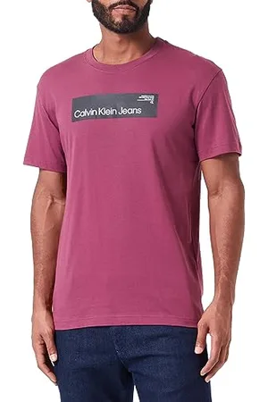 Calvin Klein Jeans Hyper Real Box Logo Tee J30J324018 T-Shirts Manches Courtes, , S Homme