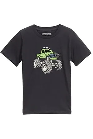 TOM TAILOR 1046529 T-Shirt, 29476-Gris Coal, 92-98 Garçon
