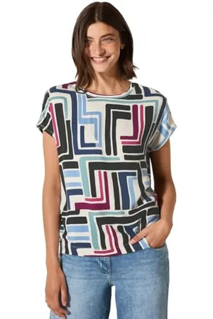 CECIL T-Shirt Big Printed Mat-Mix, , S