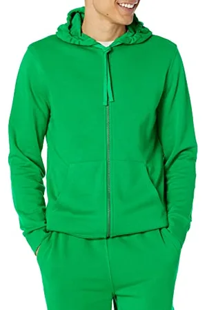 Amazon Sweat à Capuche avec Fermeture éclair intégrale et Manches Longues en Tissu éponge (Grandes Tailles Disponibles) Homme, , XXL