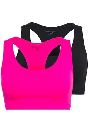 Champion Seamless-Fitness Sports Bra Pack Soutien-Gorge, Opaque, , M/L (Lot de 2) Femme