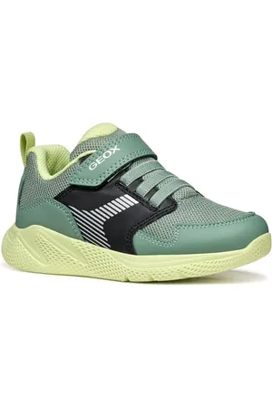 Geox J SPRINTYE Boy A Basket, Green/Black, 29 EU