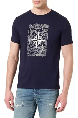 Armor.lux T- Shirt à Manches Courtes imprimé en Coton léger col Rond Homme, , XL