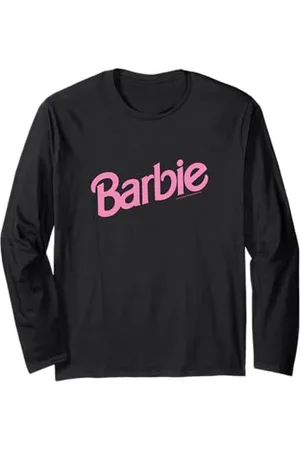 Barbie T-shirt à manches longues avec logo Rose Manche Longue