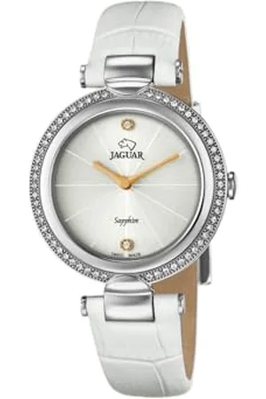 Jaguar Montre modèle J832 / 1 de la Collection Cosmopolitan, boîtier 34,5 mm avec Bracelet en Cuir pour Femme J832/1